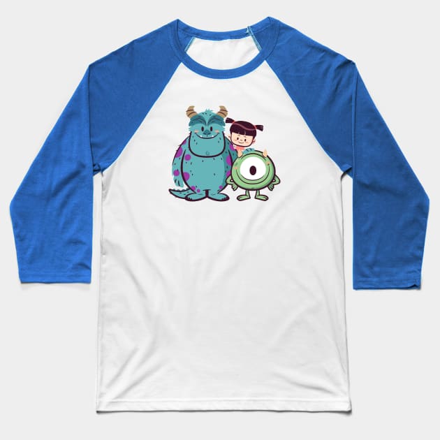 Monster Mates Baseball T-Shirt by TanoshiBoy